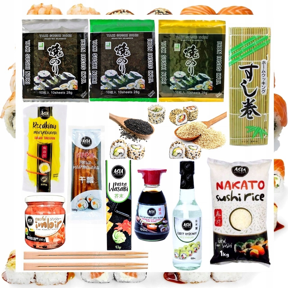 Levně Velká sada pro přípravu sushi 15 produktů Velikost L jako Dárek