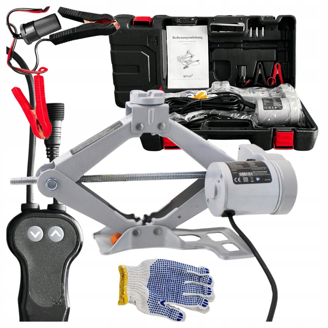 Elektrický zdvihák do auta 2T 12V s diaľkovým ovládaním, výška 12-35 cm, ľahký, 4.3 kg