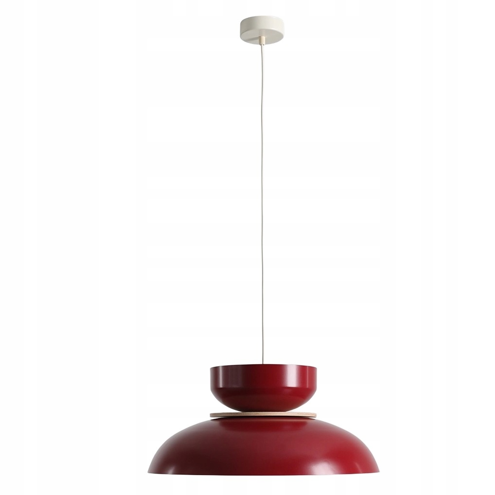Lampa sufitowa wisząca bordowa, żyrandol do jadalni kuchni Aldo