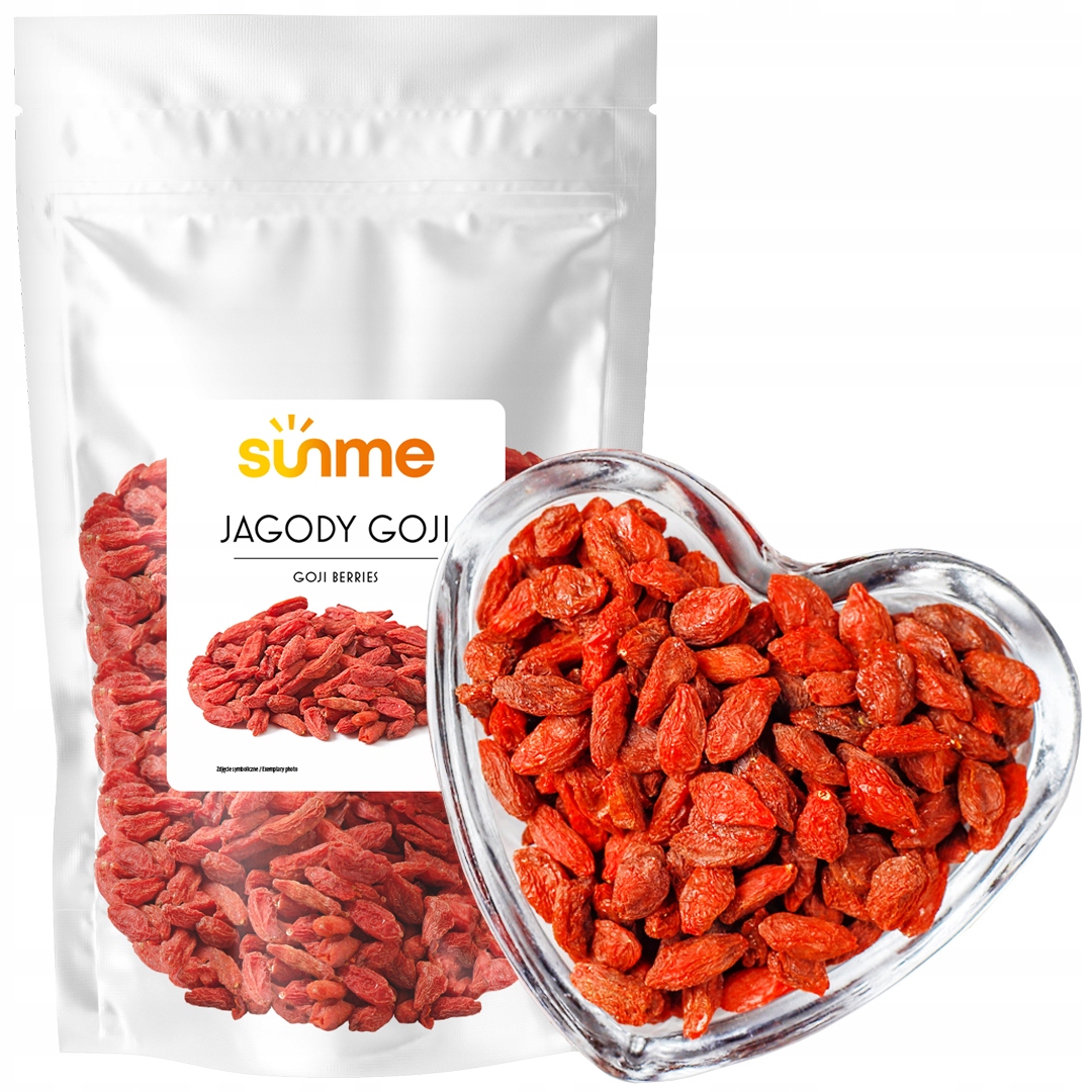 Sunme Goji ovoce hojí a hojí sušené, zdravé, přírodní, kvalita 1 kg
