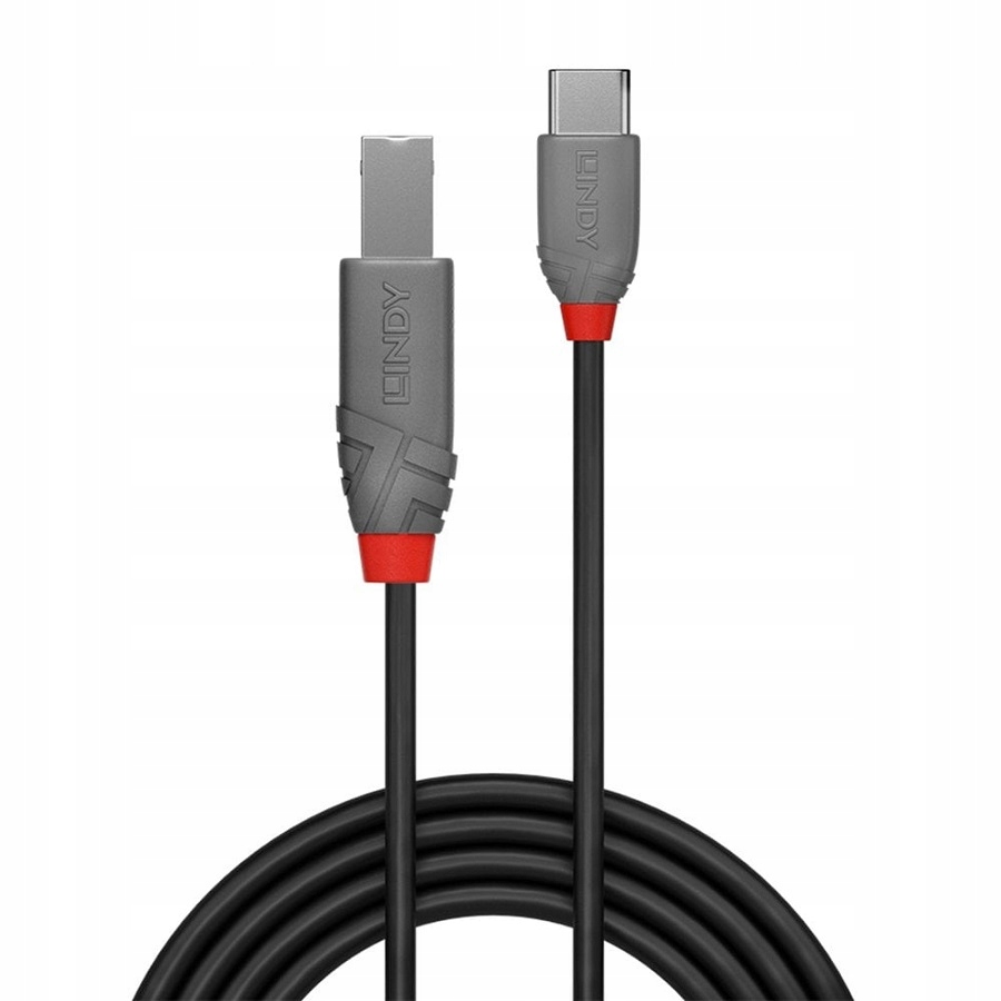 Lindy 36941 Kabel USB 2.0 C-B Anthra Line - 1m Marka Lindy