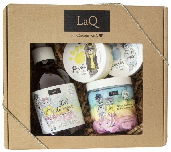 LAQ ŻEL DO MYCIA CIAŁA + 3 x PIANKA DO MYCIA 50ml