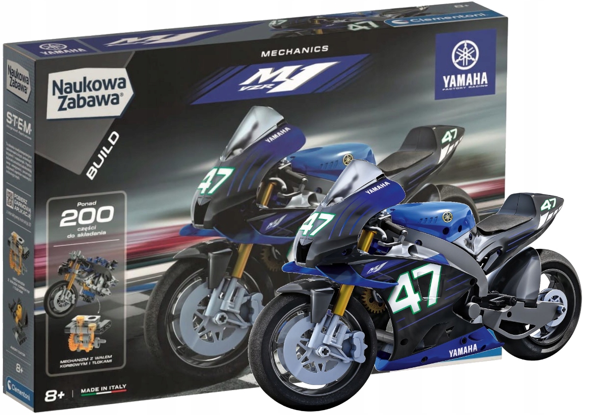 Clementoni Laboratorium Mechaniki Motocykl Ścigacz Yamaha Yzr M1 50817