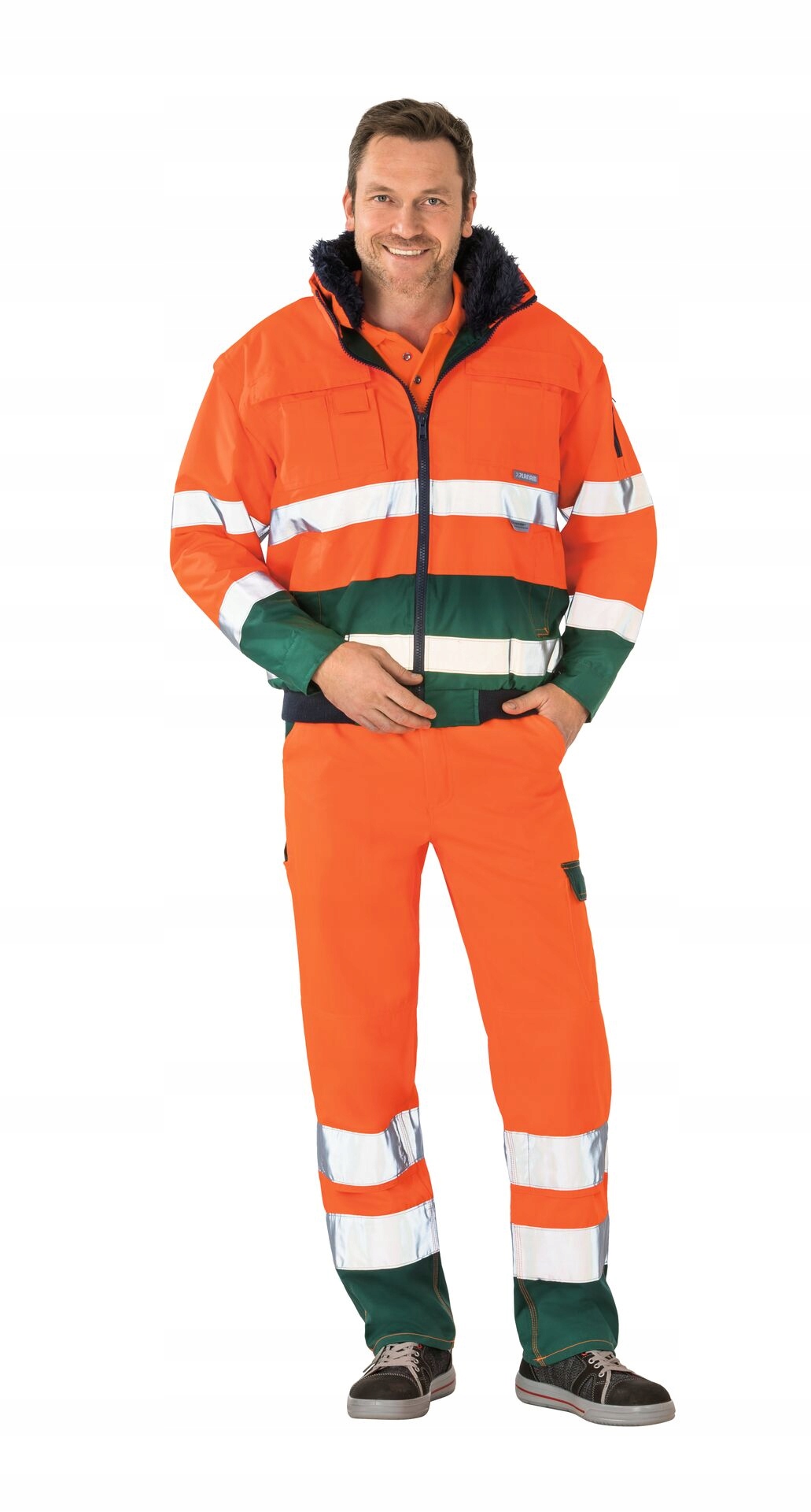 Pohodlná pracovní bunda Planam s výstražnými prvky, velikost XXXL