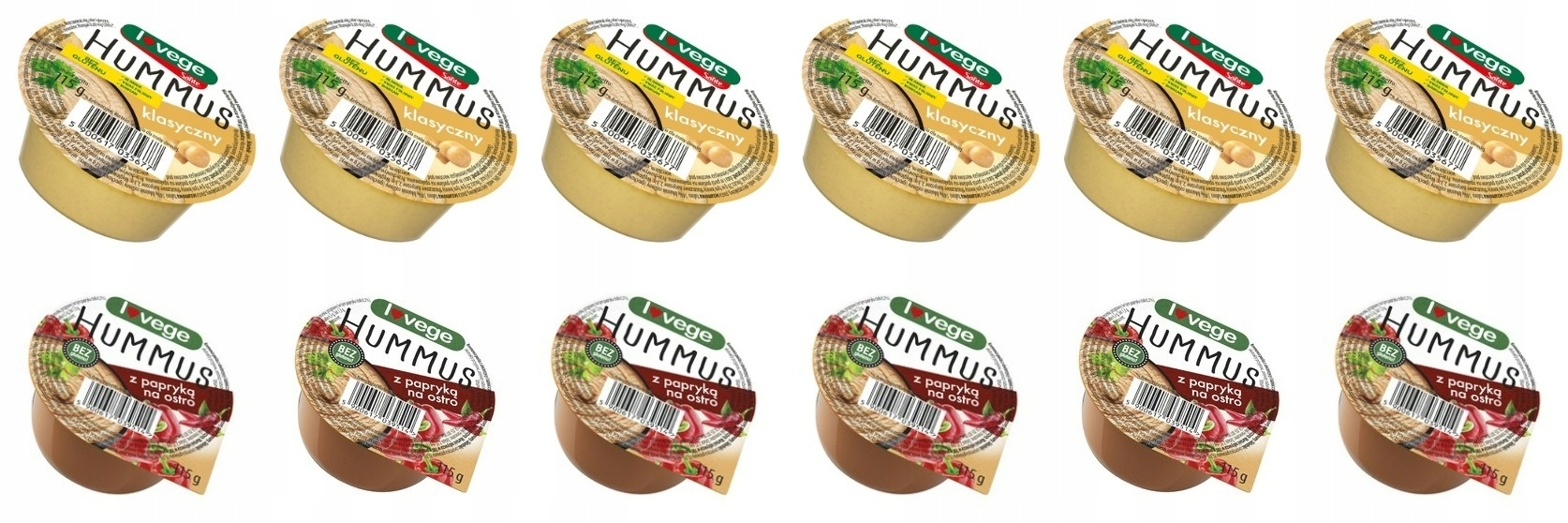 Levně 12x 115g Sante Lovege Hummus MIX