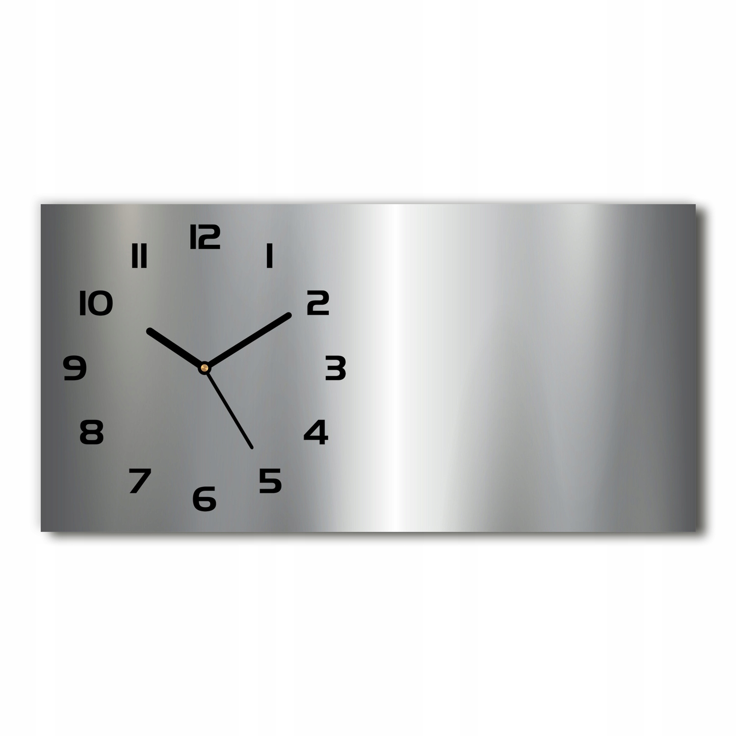 

Zegar ścienny szklany cichy Metalowe tło 60x30 cm