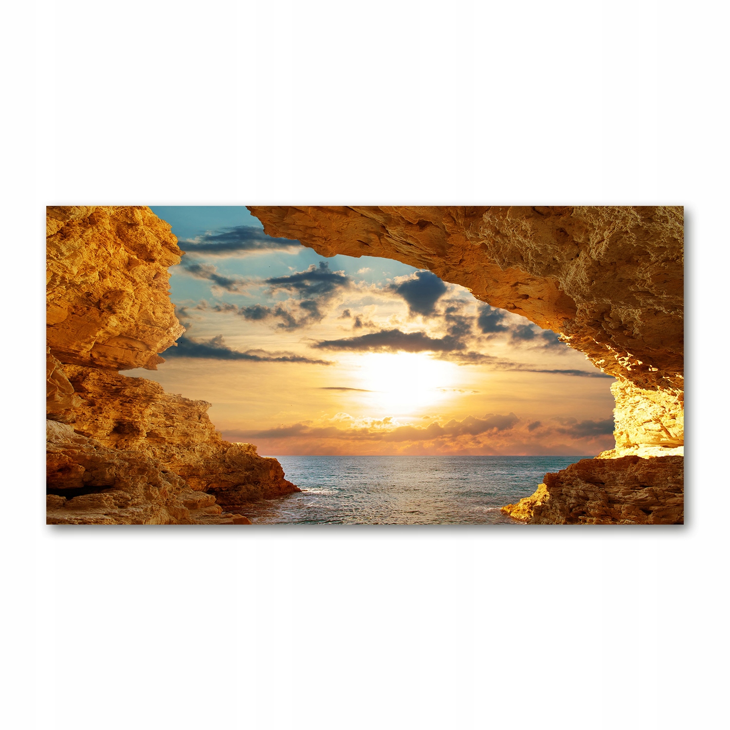 

Foto obraz szkło akryl Grota nad morzem 120X60 cm