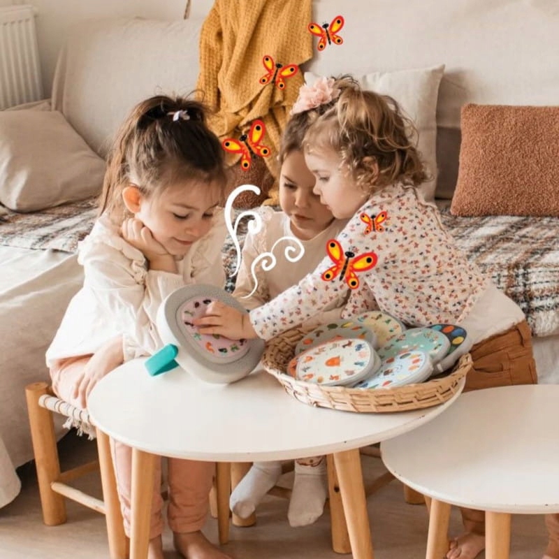 TIMIO Interaktywny odtwarzać 5 dysków Nauka 8 Języków ZESTAW STARTOWY Materiał plastik