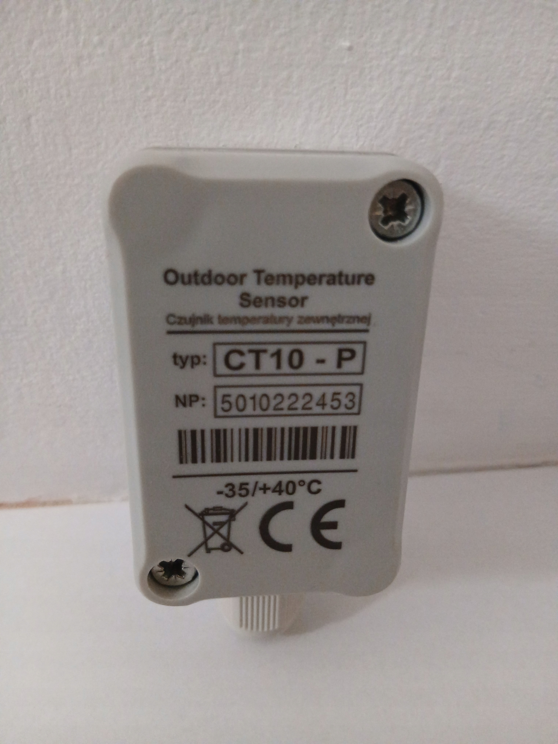 Czujnik temperatury zewnętrznej Plum CT10-P
