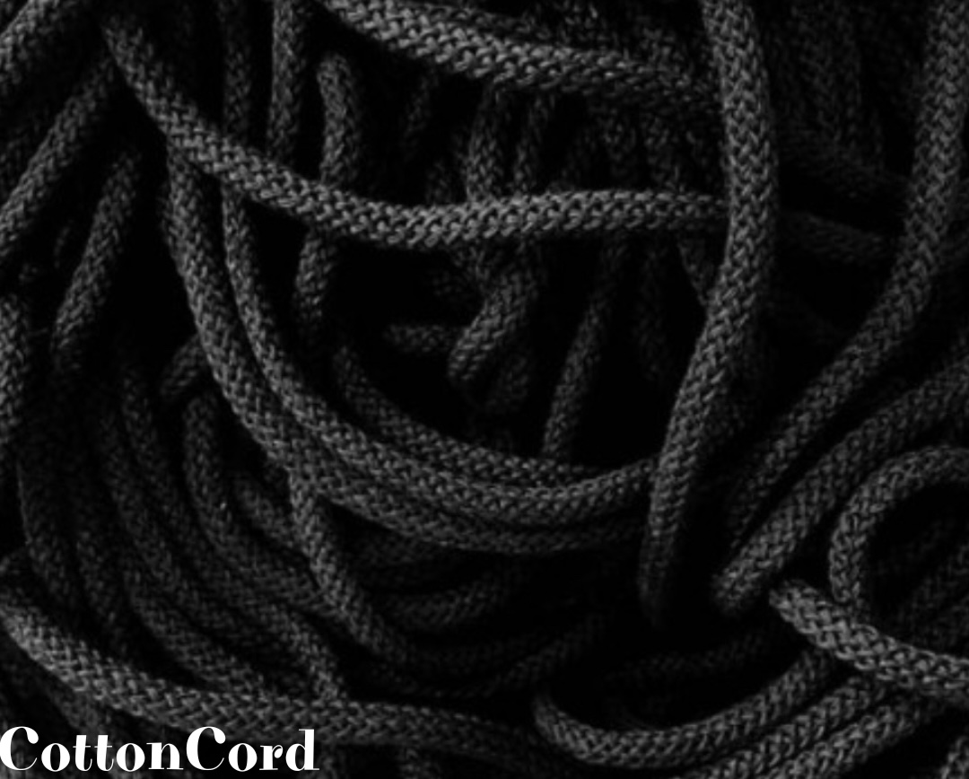 1000 metrů Pletená šňůra sypaná 5 mm Černá