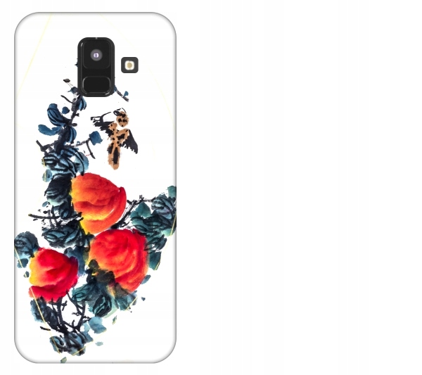 

Etui pokrowiec Samsung Galaxy A6 2018 Kwiaty akwar