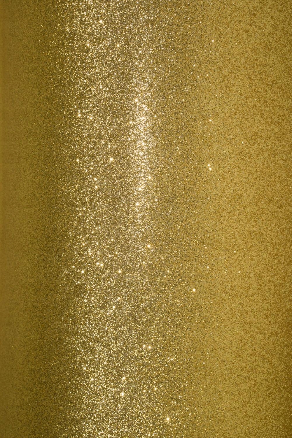 

Papier ozdobny brokatowy 210g złoty 5A4