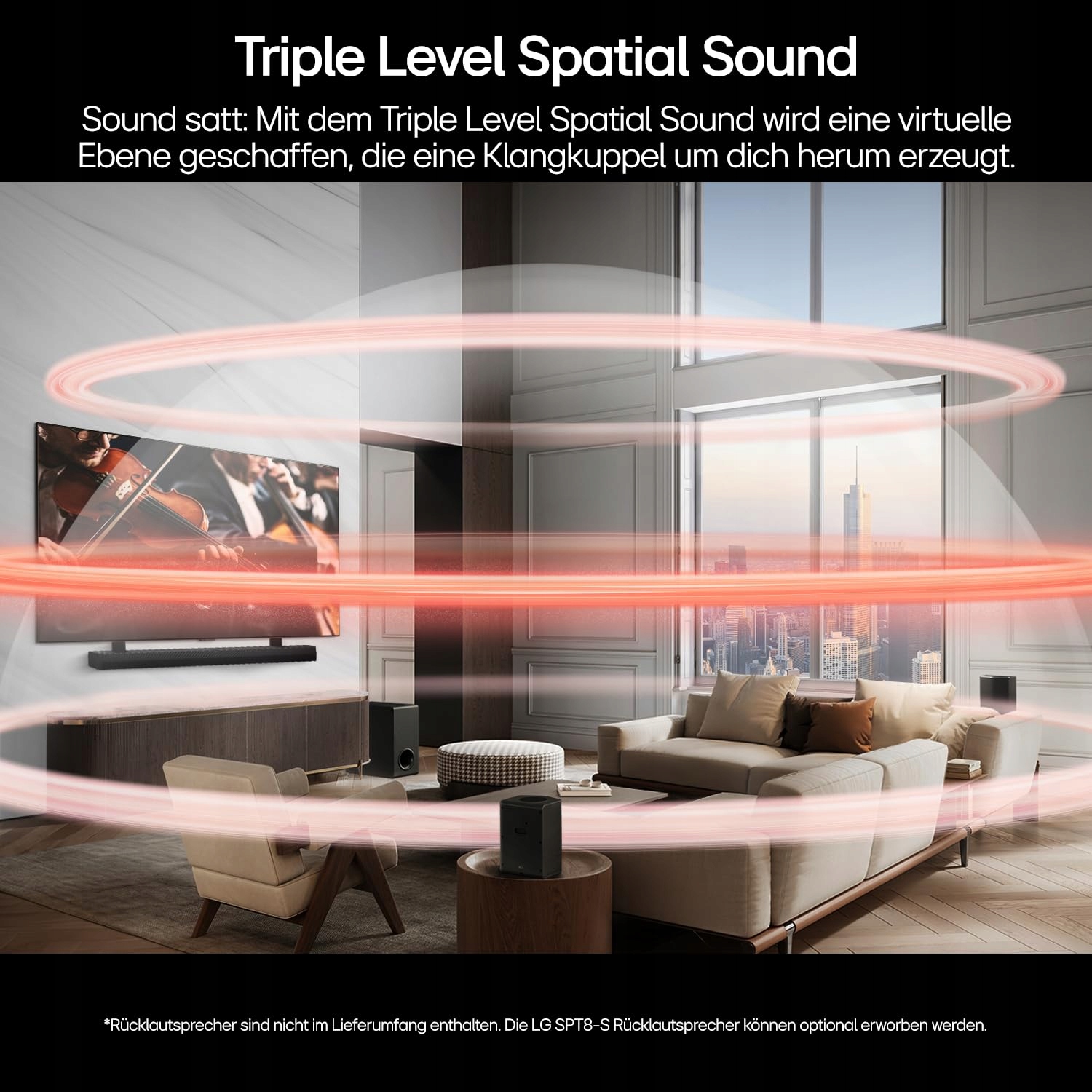 LG DS70TY Soundbar 3.1.1 Dolby Atmos 400W z Subwooferem Bezprzewodowym — miniatura 6