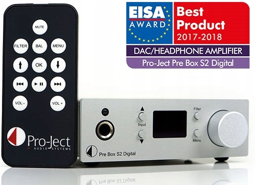 PRO-JECT PRE BOX S2 DIGITAL DAC + PRZEDWZMACNIACZ + WZMACNIACZ SŁUCHAWKOWY Kod producenta PRE BOX S2 DIGITAL silver