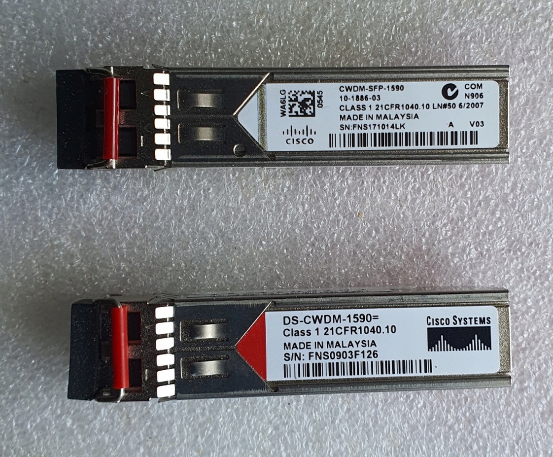 Vložka Cwdm Cisco 1/2 Gb/s Sfp 1590 nm do 80 km Nová