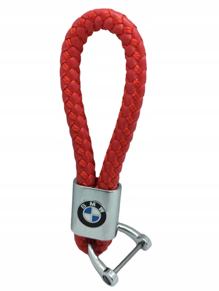 BMW BRELOK BRELOCZEK PLECIONY CZERWONY PREZENT