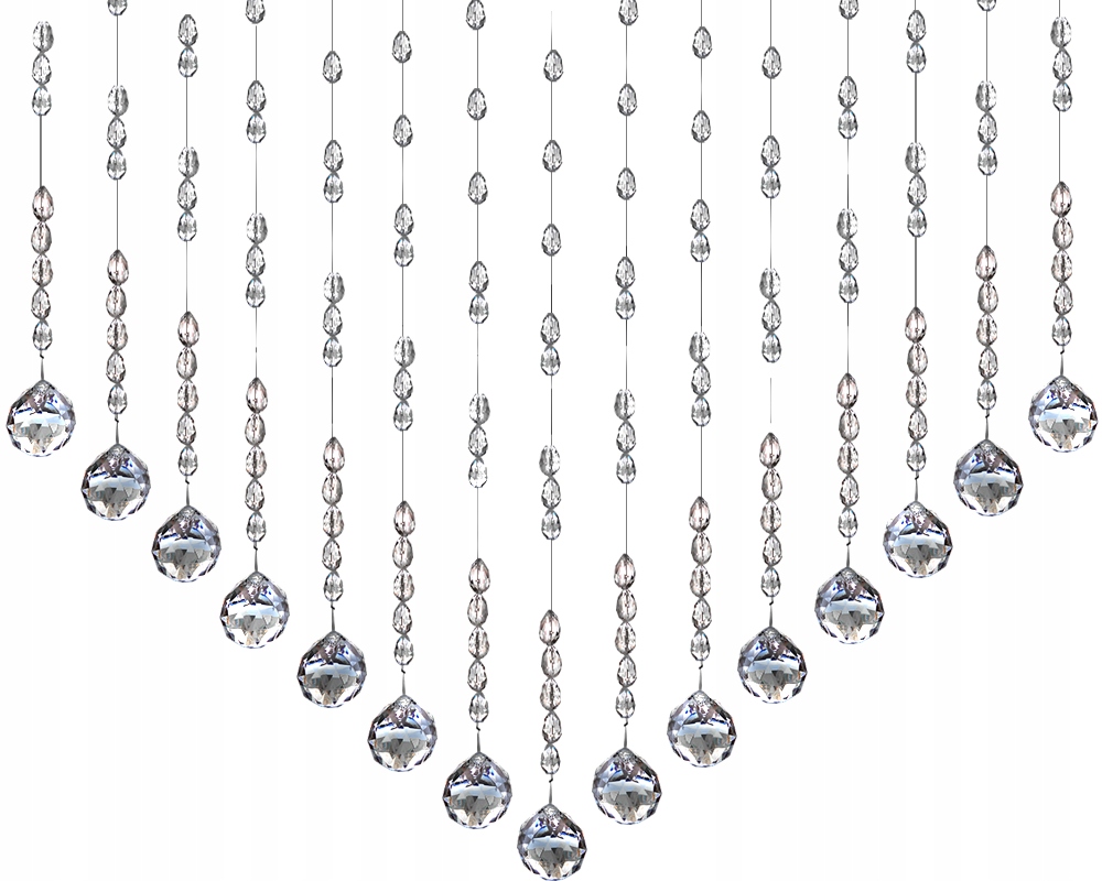 Piękna Firana Kula makarony na okno 150 cm 15sztuk