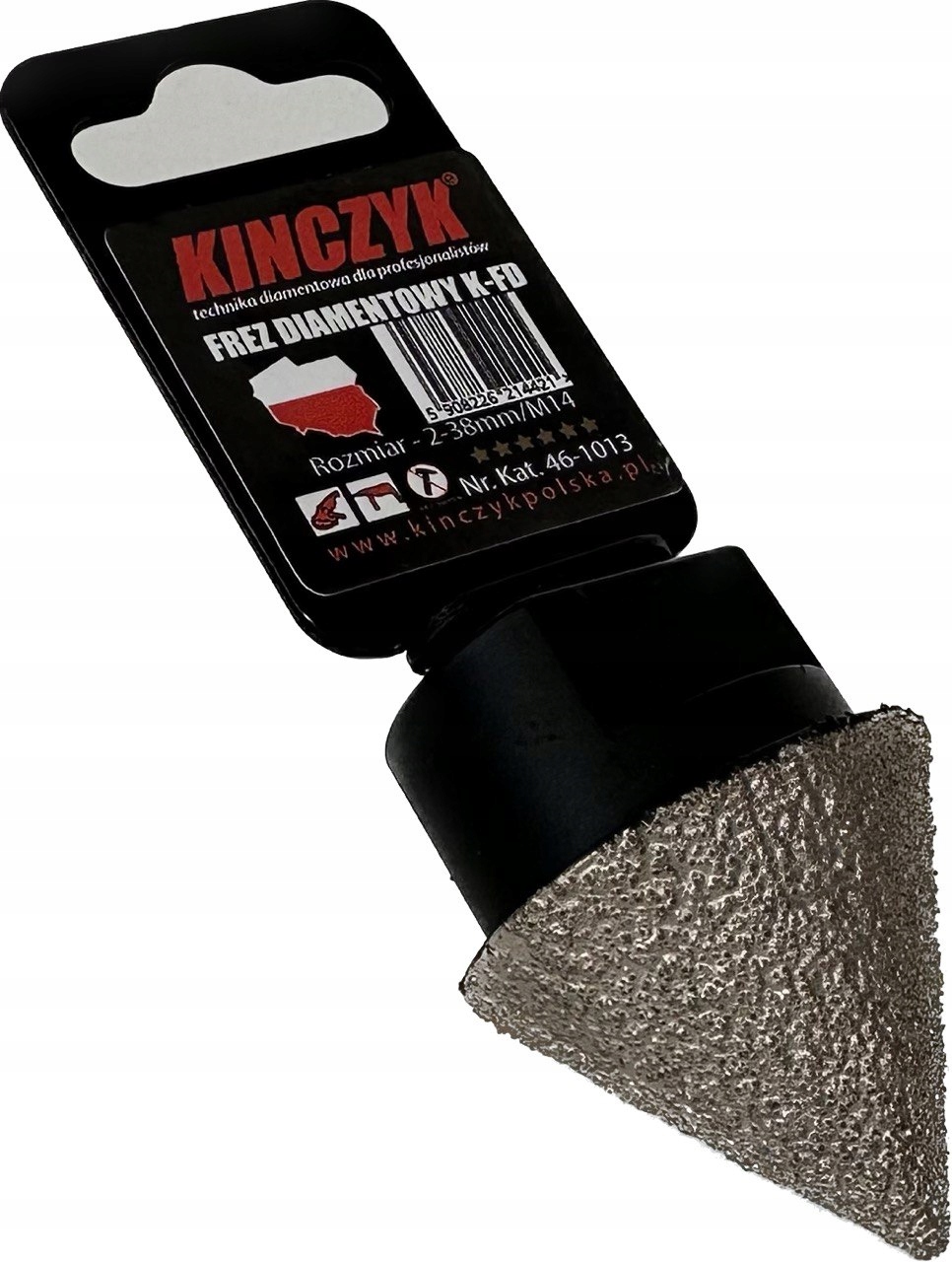 Diamantová fréza Kfd kužel pro keramiku gesu zásuvka M14 2-38 mm Kinczyk