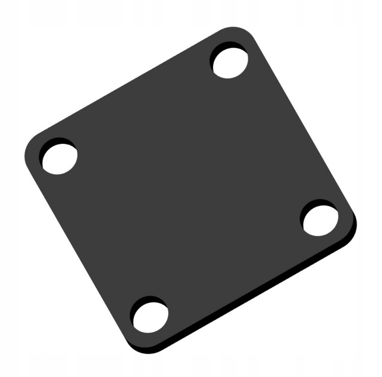 Montážní plech Marka Základna 290x290x8 mm Čtyři Otvory Na Míru