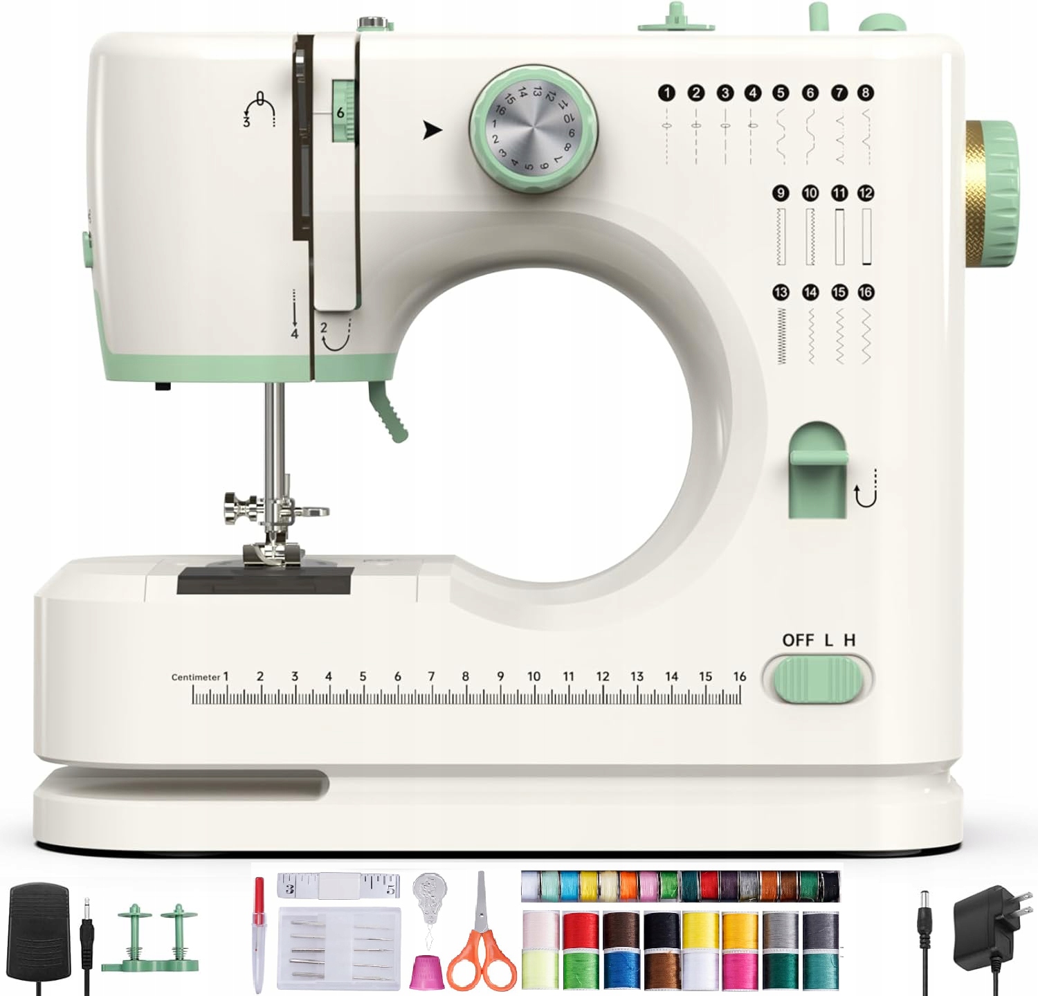 Domácí Mechanický Šicí Stroj 16 Druhů Stehů SM-520 Bonus