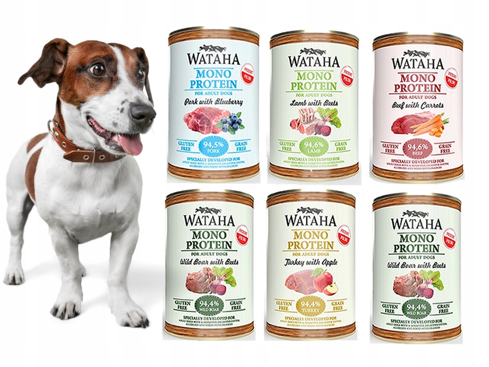 Wataha Mono Protein Adult Mix smaków Bez Kurczaka 6 x 400g