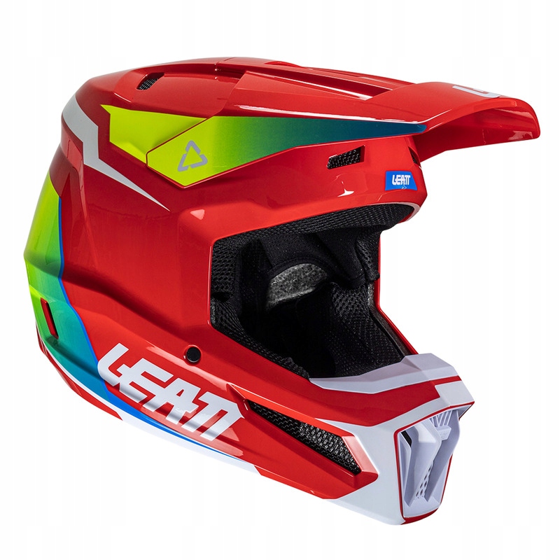 Kask Cross Enduro Leatt Moto 2.5 V25 Red Czerwono Biały Połysk Rozmiar S