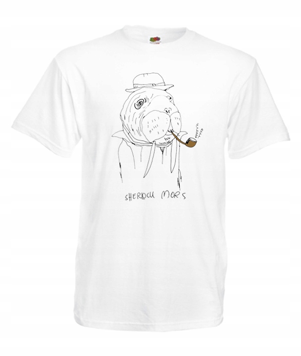 

XXXL Koszulka Męska Sherlock Mors Detektyw Wzór