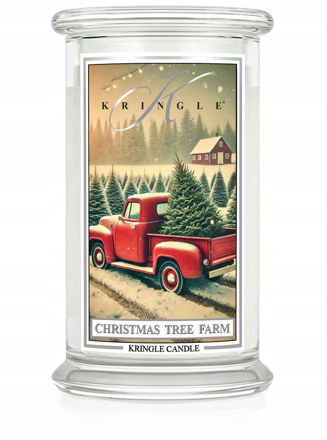 Vánoční stromek – Kringle Candle – velká svíčka se dvěma knoty (624 g)