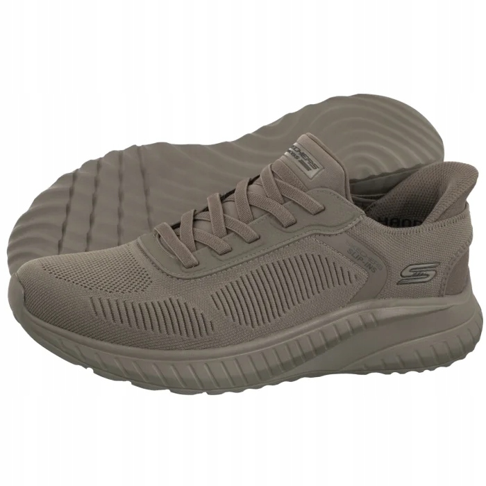 Pánské sportovní boty Skechers Bobs Squad Chaos- Solid 118312 Olivové