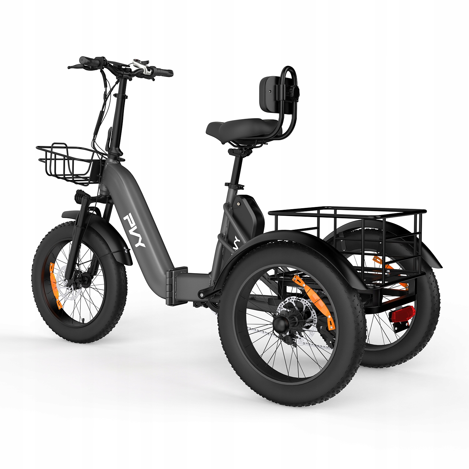 20''Elektryczny trójkołowiec Pvy F20 1000W 35km/h 48V21AH 80KM Shimano 7s Wycieczki