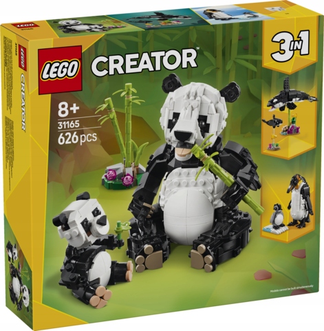 Stavebnice Sada Lego Creator 31165 Divoká zvířata rodina pand 3v1