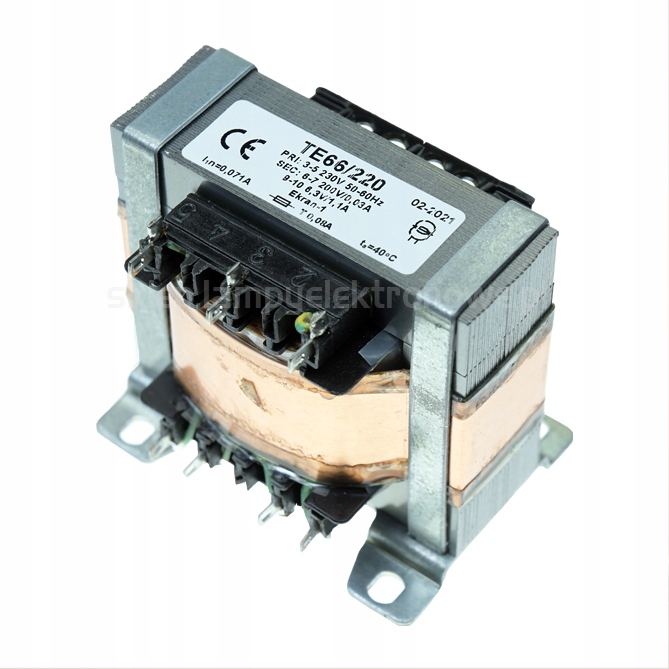 Síťový transformátor pro lampové systémy TE66/220