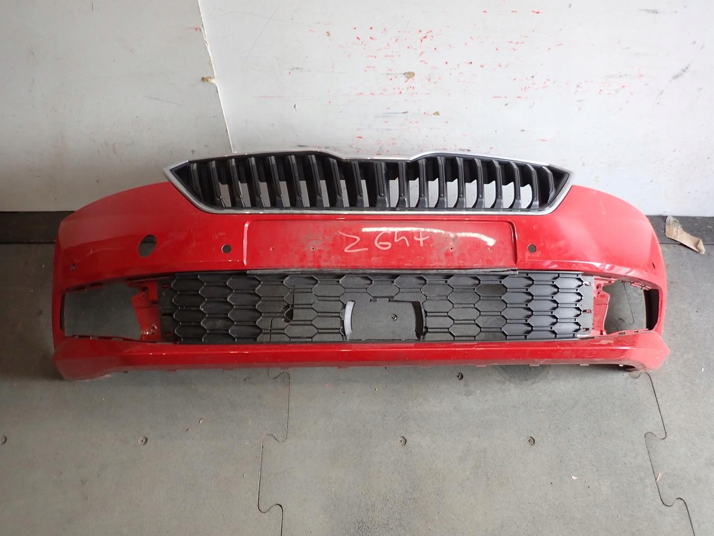 bumper front front SKODA FABIA III LIFT 2018- 6V0807221F