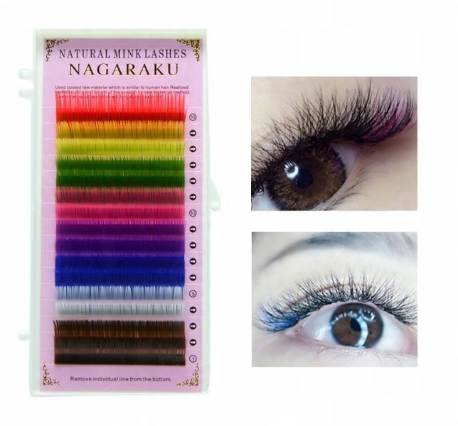 

Nagaraku Rzęsy Kolorowe Natural Mink D 0,07 9mm