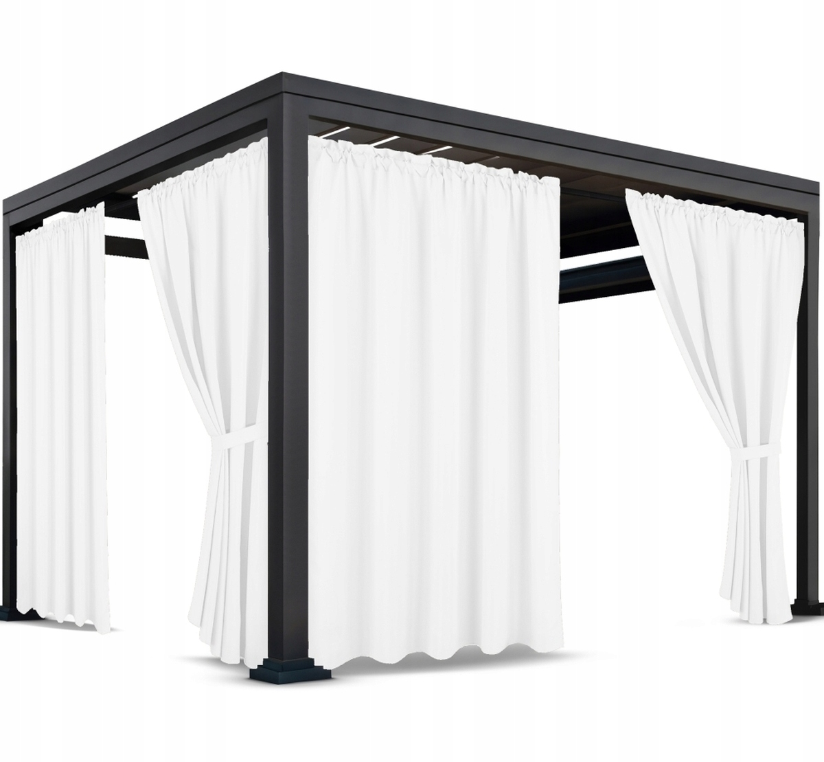 ZASŁONY NA TARAS 155x240 ZASŁONA OGRODOWA OGRODOWE Z TUNELEM WODOODPORNE