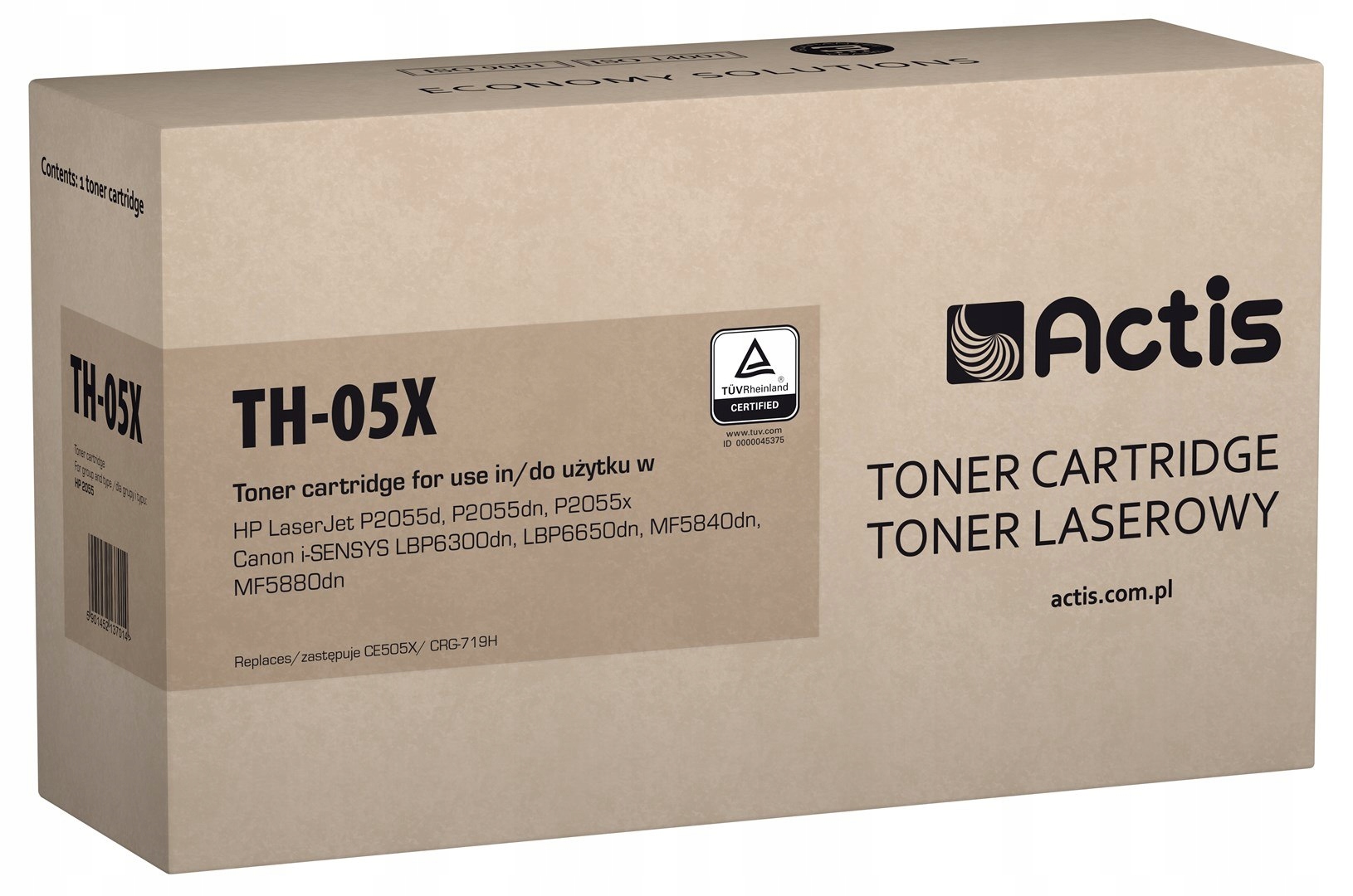 Toner Actis TH-05X (zamiennik Hp 05X CE505X, Canon CRG-719H; Standard; 6500