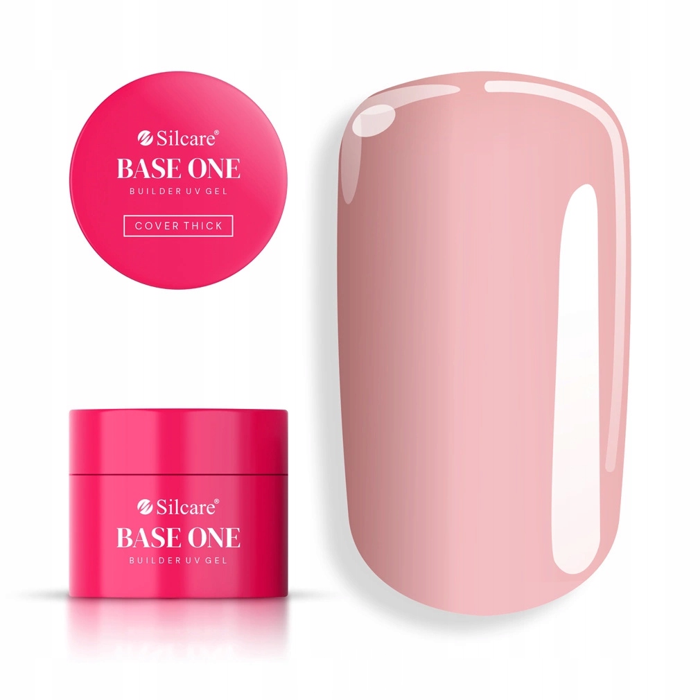 Stavební gel na nehty Silcare podkladový krycí 50 ml růžovo-béžový