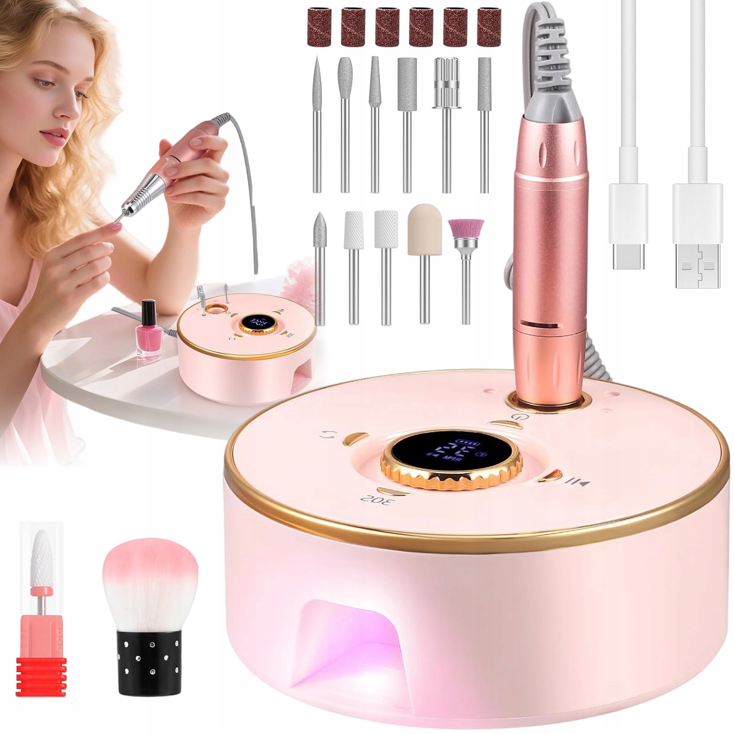 Profesionální Bruska Na Nehty A Manikúru Silná S Nízkou Hladinou Hluku