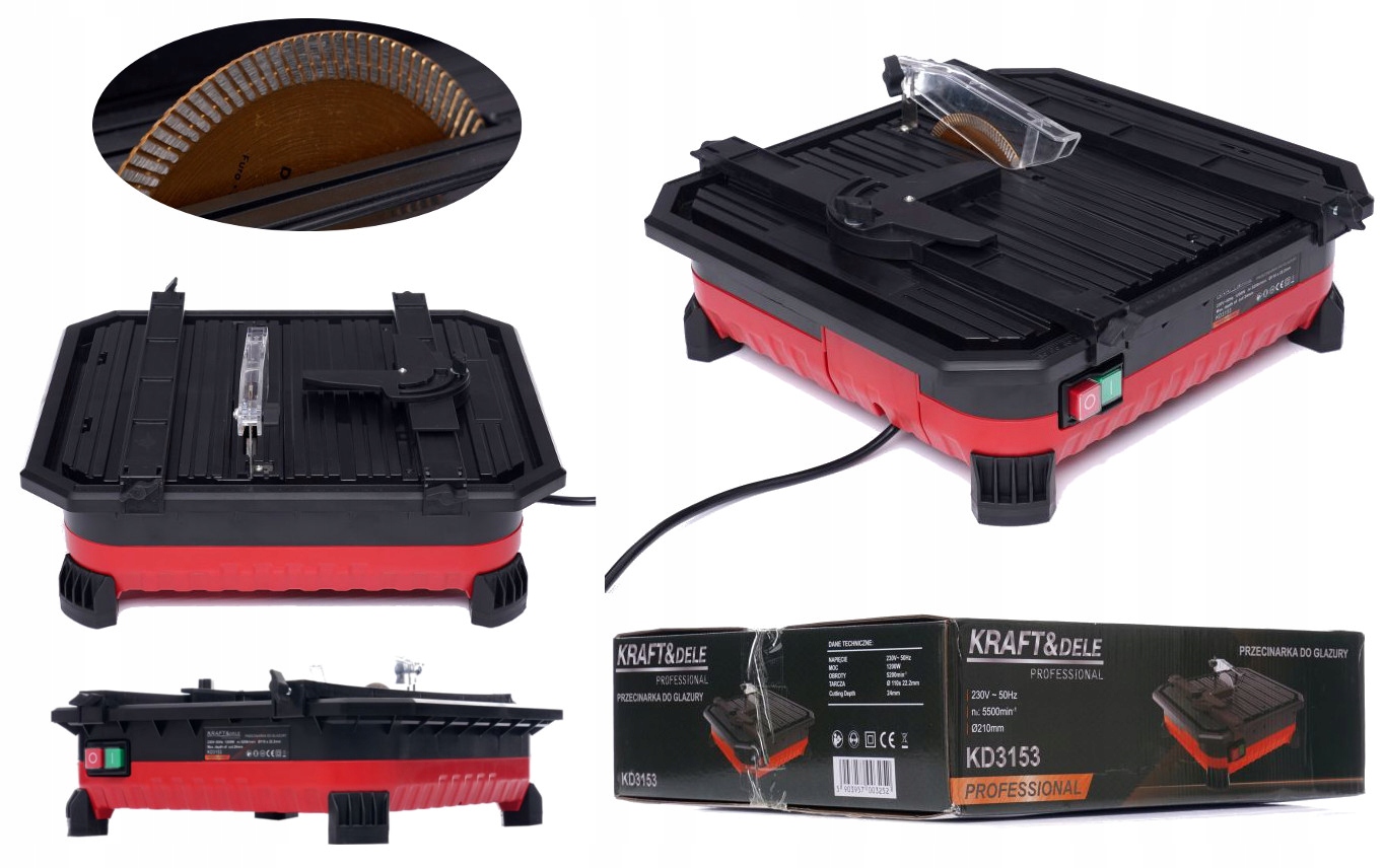 Stolová Pila Řezačka Na Mokré Dlaždice Pilka 1200W 110mm Kraft