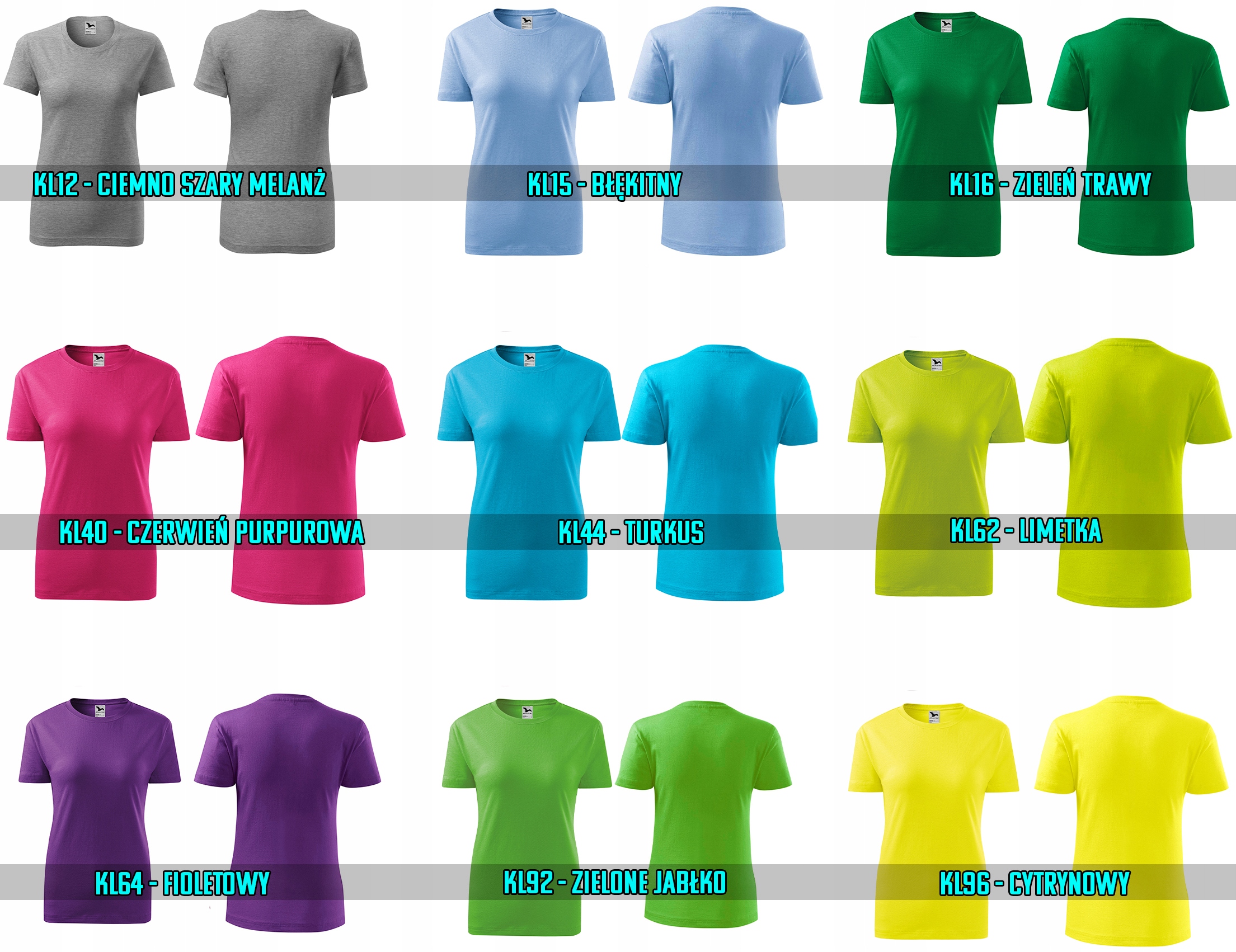 KOSZULKA koszulki z WŁASNYM NADRUKIEM napisem r XL Wzór dominujący bez wzoru