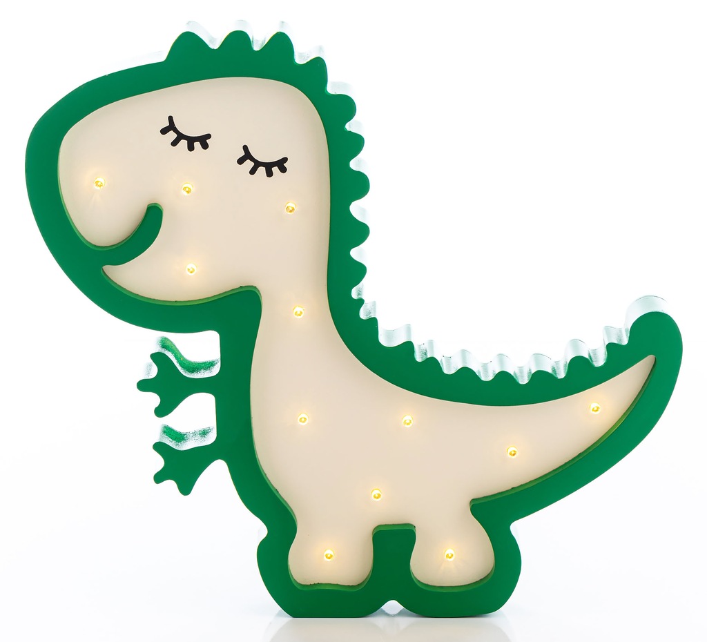 LAMPKA NOCNA DREWNIANA DINOZAUR HappyHippo