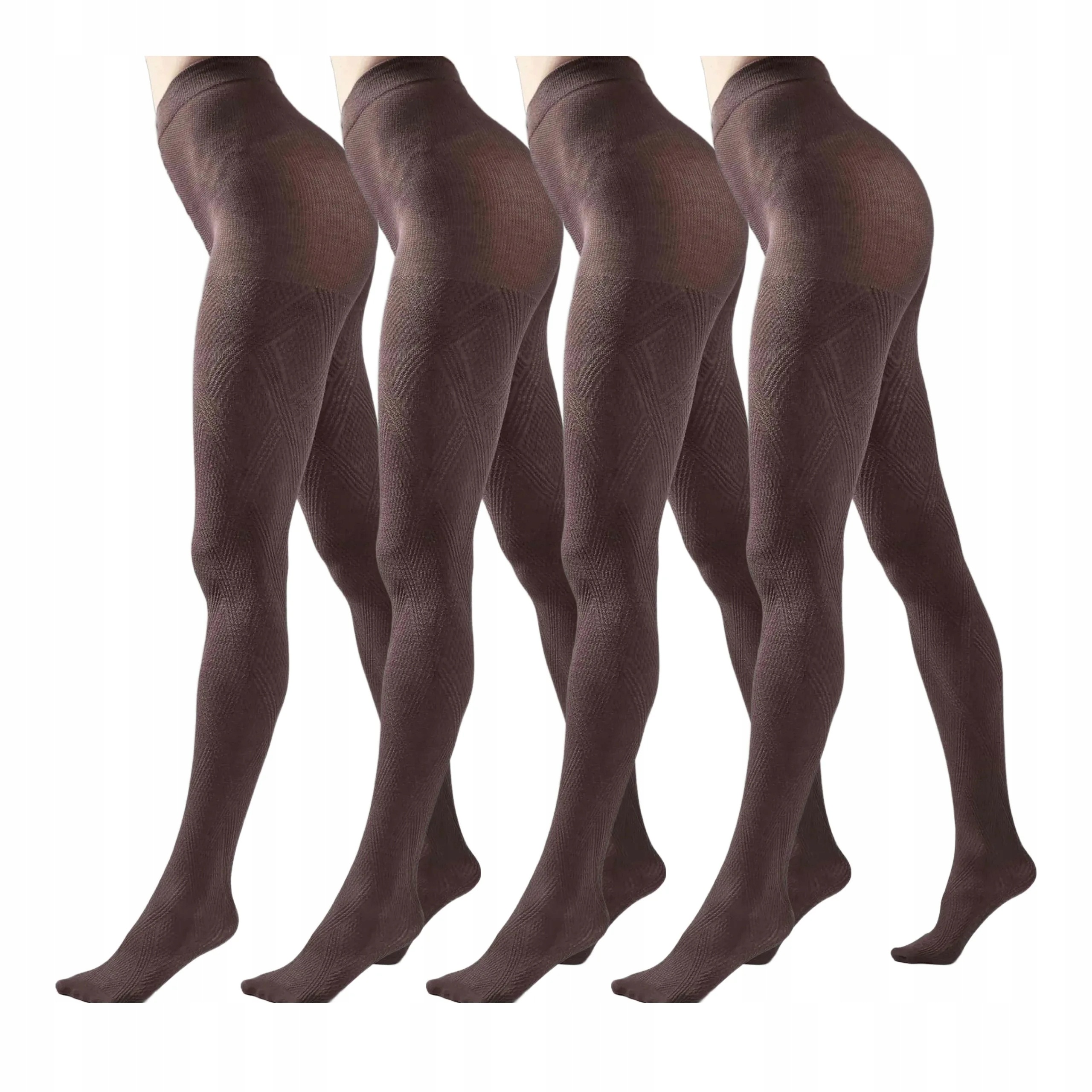 4 páry Punčocháče 120 den 1930 Rambi Cottone 4x Bronz Melange 4-L
