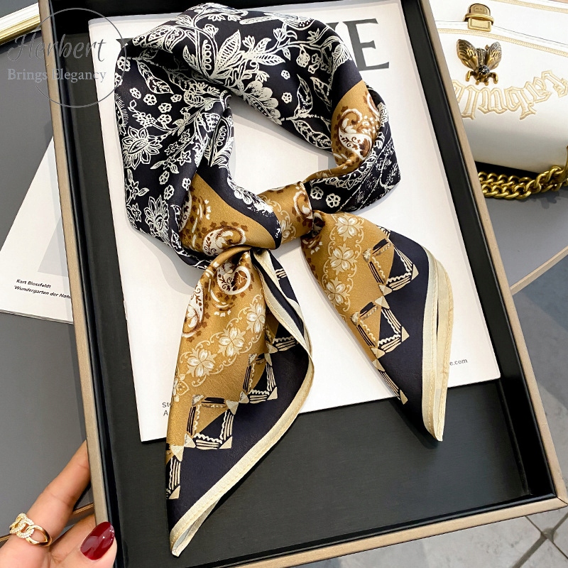 Dámská šála ze 100% morušového hedvábí, 65 cm