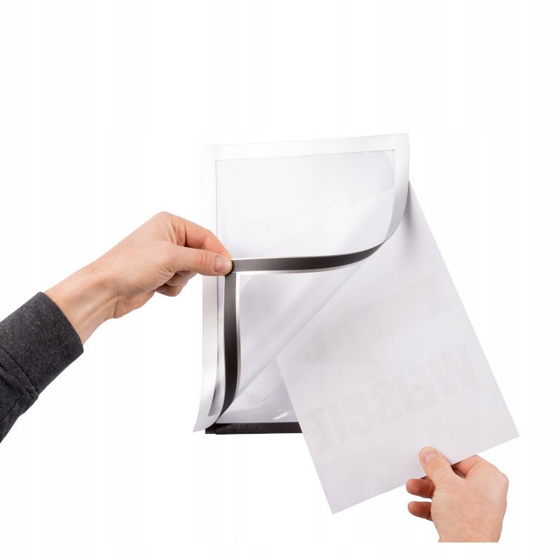 Ramka Plakatowa Magnetyczna dwustronna A4 czarna Format papieru A4