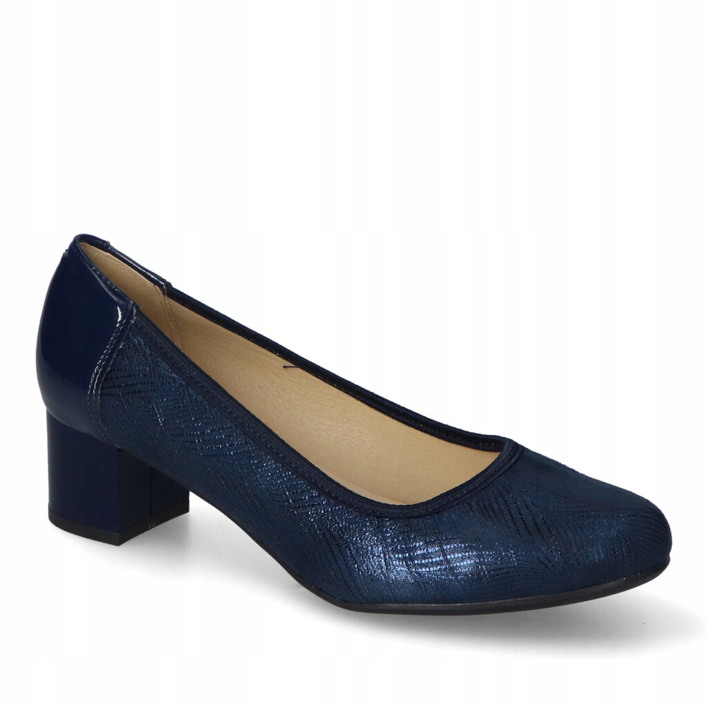 Boty Kamex-But Tmavě modré kožené 36