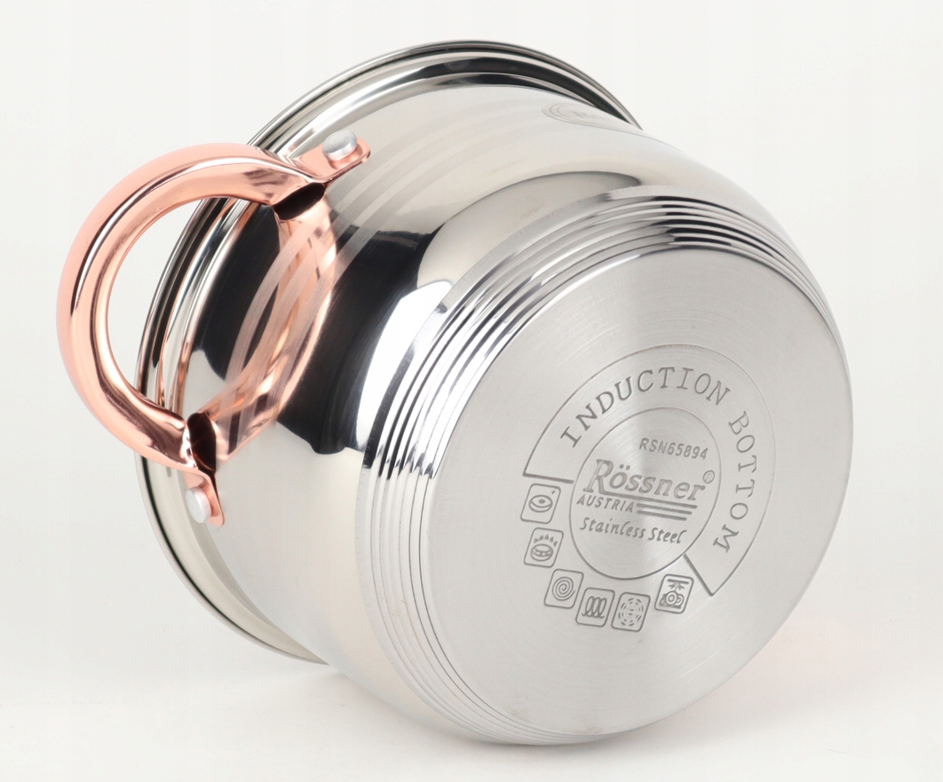 KOMPLET GARNKÓW 8el ZESTAW GARNKI INDUKCJA Marka Rossner