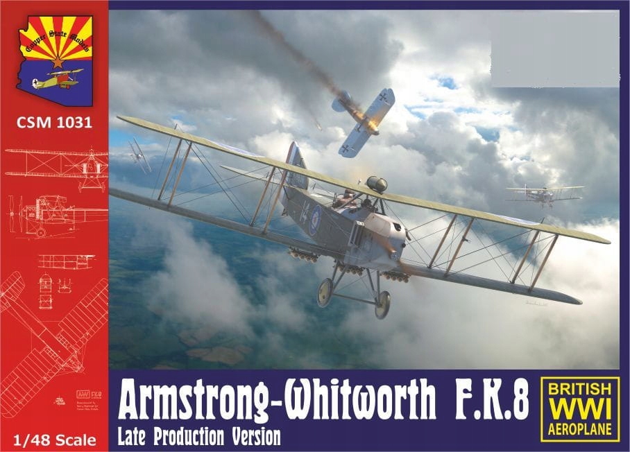 Armstrong-Whitworth FK8 Late Copper State Models Csm 1031 v měřítku 1/48