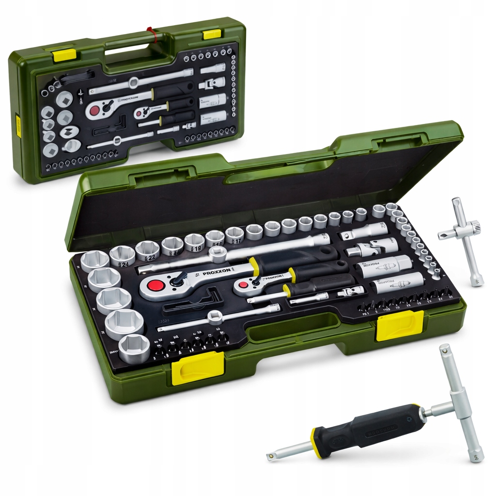 Zestaw kluczy Proxxon zestaw kluczy nasadowych PR23286 narzędzia 65 el