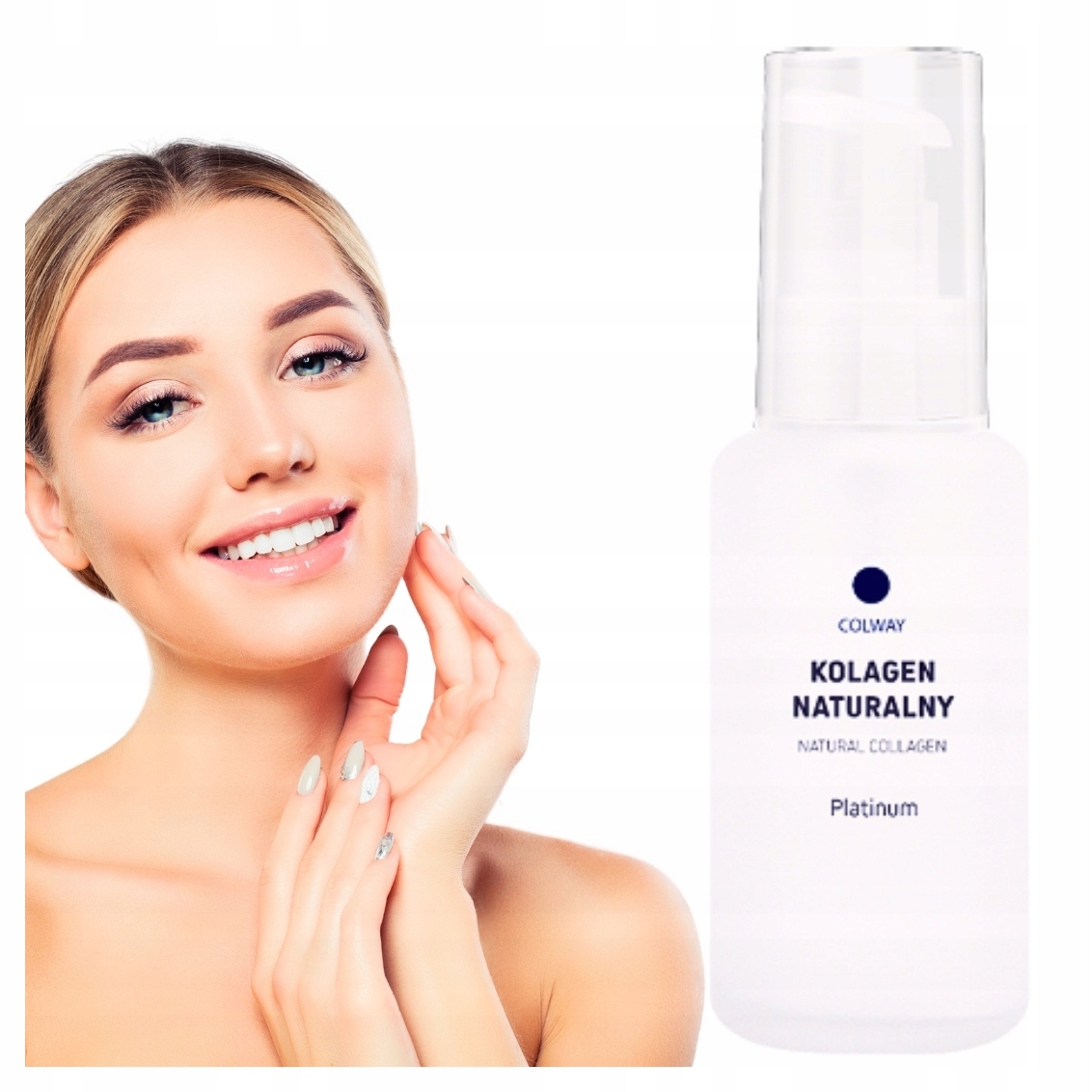 Kolagenové sérum Colway Platinum 50 ml Proti vráskám, zpevňuje pleť, pro mladistvý vzhled