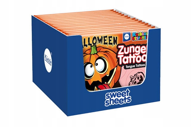 Zungen Tattoos Halloween Papier Jadalny Tatuaż na Język 25szt x 11g